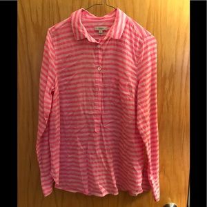 J Crew Cotton Silk blouse Size 8